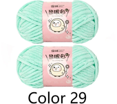 2pcs X100g Hand Knitting Thread Yarn Crochet DIY Doll Yarn For Hand Knitting DIY Hats Scarves