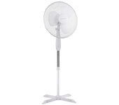Ventilador de Pie Blanco MELCHIONI MF-2109P40 con base cruzada, 3 Aspas, 40W