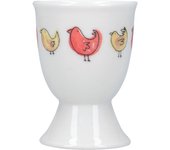 Kitchencraft Huevera de Porcelana con Decoración de Gallina para Huevos Duros y Blandos