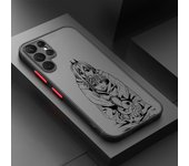 Anime Chainsaw Man For Samsung A 02 03 13 14 15 22 24 25 32 35  54 55 72 Lite S 5G 4G Frosted Translucent Phone Case