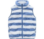 Boys Solid Color Zipper Trench Coat Kids Winter Vest Coat