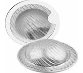 Coladores de fregadero de acero inoxidable, un juego de dos (10 cm), girasol