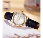 CHRONOS Luxury Ladies Dress Watch Waterproof Date Woman Wristwatch Leather Women Quartz Watches reloj+box
