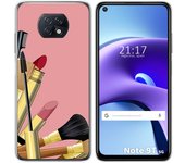 Tumundosmartphone Funda Gel Tpu para Xiaomi Redmi Note 9T 5G diseño Brochas Dibujos