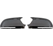 Pair Side Wing Mirror Cover For Audi A4 S4 A5 S5 B8 8T 2009-2012 2010 Add On Side Rear View Mirror Cap Cover Car Accessories