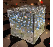 New Creative Diy Tulip Flower Sea Cube Three-Dimensional Small Night Lamp Material Package for Girlfriend Couple Girlfriends