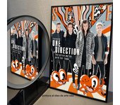 1PC Singer One Direction Poster Self-adhesive Art Waterproof Paper Sticker Coffee House Bar Room Wall Decor