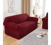 High elastic bubble grid sofa cover 1/2/3/4 with skirt hem, all season universal pet anti dirt