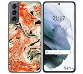 Tumundosmartphone Funda Gel Tpu para Samsung Galaxy S21 5G diseño Mármol 12 Dibujos