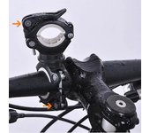 ESLN Bicycle Rotating Light Double Holder Bike LED Front Flashlight Lamp Cycling Pump Handlebar Holder Bicycle Accessories