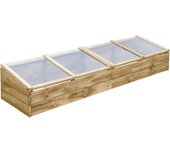 vidaXL Invernadero de madera de pino impregnada 200x50x35 cm