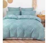 Tufted Duvet cover，3pcs 100% Microfiber Bedding Cover Sets  All-Seasons Soft Comforter Cover Skin-Friendly