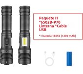 Powerful LED Flashlight XHP70 Super XHP160 High Power Torch Light USB Rechargeable Lamps Tactical Flashlight 18650 Lantern Camp