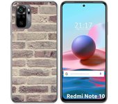 Tumundosmartphone Funda Gel Tpu para Xiaomi Redmi Note 10 / 10S diseño Ladrillo 01 Dibujos