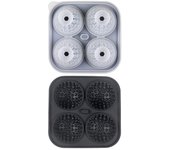 4 bandejas de Hielo para golf, Molde para bolas de Hielo, hielera de whisky, bandeja de Hielo de silicona, Bola de Hielo with Embudo, Molde para Cubitos de hielo