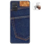 Tumundosmartphone Funda Gel Tpu para Samsung Galaxy A71 5G diseño Vaquero Dibujos
