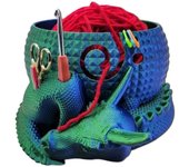 Fantasy Dragon Egg Yarn Bowl For Knitting, Crochet Yarn Bowl For Knitting, Yarn Storage Organizer Crochet Bowl, Green