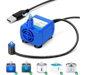 Bomba de Agua sumergible para Fuente de Flores para Gatos, para motor De Bajo consumption Energético, ultra Silenciosa para Fuentes