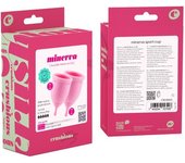 Crushious Set Copas Menstruales Minerva S+L con Bolsa 2uds