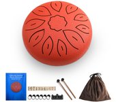 6-Inch Steel Tongue Drum 11 Notes Handpan Drum C Key Drum Mallet Finger Picks Percussion Musical Instruments for Meditation Yoga
