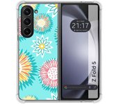 Funda Silicona Antigolpes para Samsung Galaxy Z Fold 5 5G diseño Flores 05 Dibujos