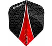 Plumas Target Darts Vision Ultra Red Fin NO6  331040Marca,Target,Geometria,Shape,Color,Rojo,Micrones,100Dardos,Plumas,Plumas Target