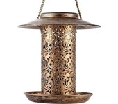 Comedero solar para Pájaros colgantes, Farol solar de Jardín, ideal Como GIFT para Amantes DE LAS AVES (Comedero weatherproof de 1,1 kg)