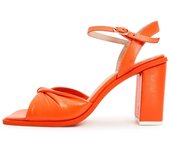 Timeless Block Heels - Orange Sandals timeless-block-heels-orange Cesare Gaspari