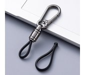 Car Key Chain Pendant Metal Simple Key Chain Men's Waist Hanging Buckle Ring Pendant High-end Business Anti-lost Key Chain