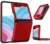 For Samsung Z Flip 6 Armor Case Luxury Heavy Duty PC TPU Elastic Strap Hinge Cover for Samsung Galaxy Z Flip 3 4 5 6 ZFlip 5 6