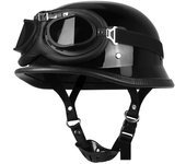 Brown Motorcycle Helmet Retro Vintage Cascos Para Moto Men Casco Moto PU  Scooter Cafe Racer Moto Helmet For Summer