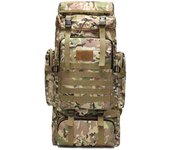Mochila de Tela Oxford de 65L para Exterior, mochila táctica de camuflaje para senderismo, mochila de montañismo, mochila de viaje para parampar para helbres