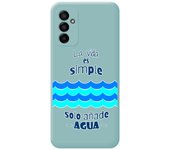 Funda Silicona Líquida Azul para Samsung Galaxy M13 4G diseño Agua Dibujos