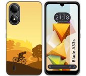 Funda Silicona para Zte Blade A33s diseño Ciclista Dibujos