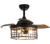 Cecotec Ventilador de techo con luz EnergySilence Aero 3600 Invisible Metallic Style