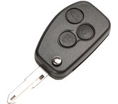 jingyuqin Modified For Renault Megane Dacia Modus Espace Duster Clio Flip Remote Car Key Fob Case 2/3 Buttons VAC102/NE72 Blade