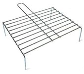 EDM Parrilla Simple 30x27cm Hierro Zincado Cromo - EDM - 76836 Parrilla simple Complementos para Cocina y Barbacoas Parrilas