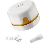 Aspiradora de escritorio Mini USB Carga Ajustable Fuerte Potencia de Succión Recargable Teclado de Computadora Limpieza Mesa Barredora de Polvo Mostrador Migas Portátil Oficina Cocina Ahorro de Energía