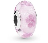 NEW Europeans Pink Original Charms Love Potion Murano Glass Heart Dangle Bead Fit 925 Sterling Silver Bracelet DIY Women Jewelry