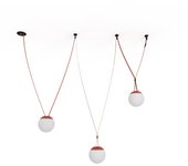 Barcelona LED Lámpara configurable "Axia 6" - KIT 3 lámparas bola 12W + cinta textil eléctrica + accesorios