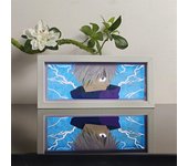 Caja de luz de anime cortada en papel, caja de luz LED de anime, marco de caja de sombra de manga, lámparas de anime, luz de anime para decoración de habitación, regalo de anime (L-22)