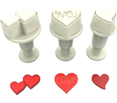 Set de Cortadores Glotomania - Mini Corazones