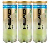 Pelotas de Pádel Head Padel Pro S+ | Elige entre 1 bote/ 3 botes/ 6 botes / 12 botes / cajón de 24 botes de 3 pelotas | Las mejores pelotas que podemos encontrar actualmente, la bola HEAD Padel Pro+. Gracias a su núcleo de caucho , su duración es máxima.