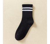 6 Pairs Women Socks Simplicity Parallel Bars Versatile Sport Socks Socks Solid Breathable Mid-Tube Socks Woman Absorbent Socks
