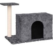 Rascador para Gatos con postes de ISAL gris Obscura 51 cm
