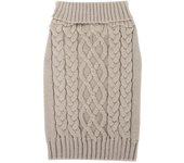 Small Dog Pullover Sweater Cold Weather Cable Knitwear Classic Turtleneck Thick Warm Clothes for Chihuahua Bulldog Yorkie Cats