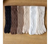 6 Pairs Summer Thin Toe Socks for Women Five Finger Socks Mid Tube Sports Socks with Separate Fingers Cotton