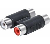 TECHZOCO Adaptador Doble RCA Hembra, Conector Doble RCA de 2 vías, Empalme Doble RCA Audio, Adaptador 2X RCA, Empalme RCA Doble, Apto para Amplificador, subwoofer, Mezclador, Altavoz