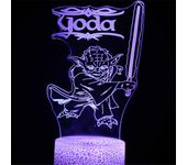 Anime Yoda Baby 3D Lamp LED Illusion Night Light Color Changing Lampara for Kids Bedroom Decor Nightlight Manga Groot Table lamp
