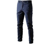 Pantalones informales de alta calidad para hombre, pantalón transpirable, de algodón, versátil, para negocios juveniles, otoño e invierno, 2024